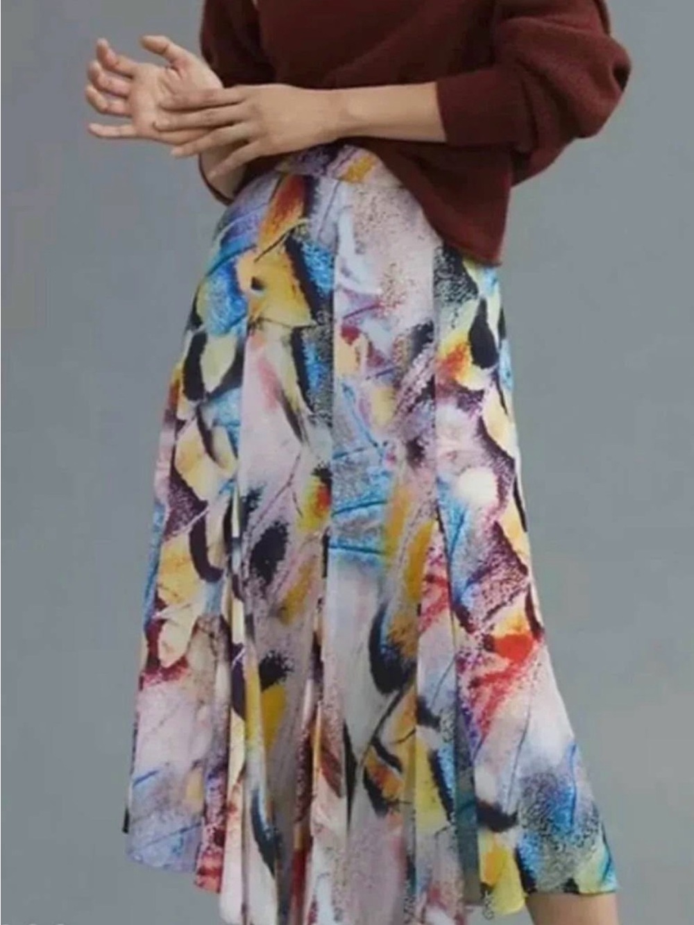 Anthropologie Multicolor Midi Skirt - Women